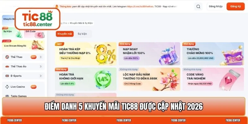 khuyến mãi TIC88